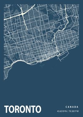 Toronto City Map Canada