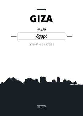 Giza Eqypt skyline