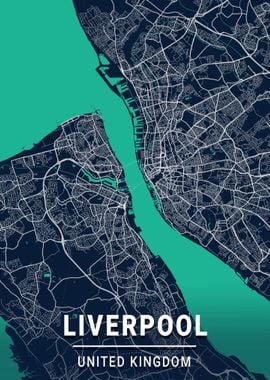 Liverpool City Map England