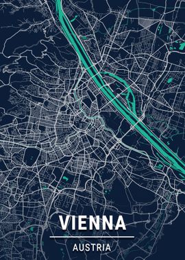 Vienna Map Austria