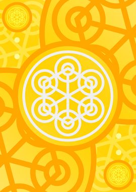 Happy Yellow Orange Glyph