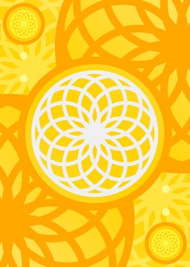 Happy Yellow Orange Glyph