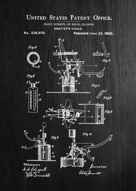 37 1880 Dentist Chair Pat