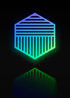 Neon Geometric Glyph Runes