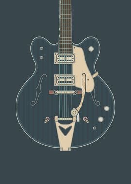 Dark Vintage Guitar