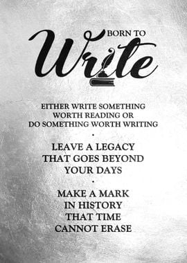 Born to Write