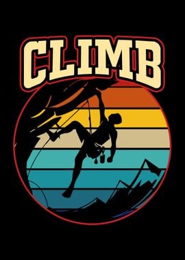 Rock Climbing Retro