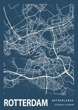 Rotterdam City Map