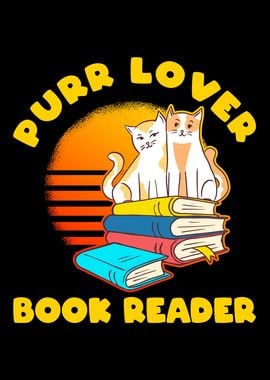 Cats and Books Purr Lover