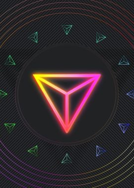 Neon Geometric Glyph Rune