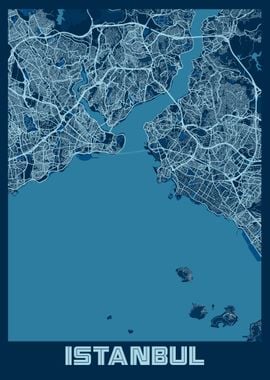 Istanbul City Map Turkey