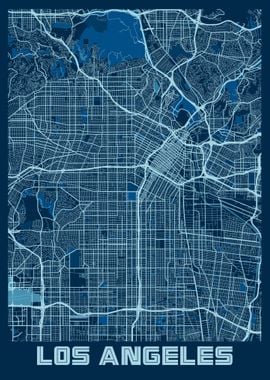 Los Angeles City Map USA