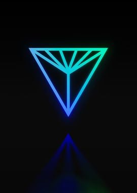 Neon Geometric Glyph Rune