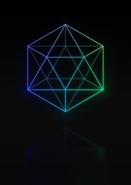 Neon Geometric Glyph Rune