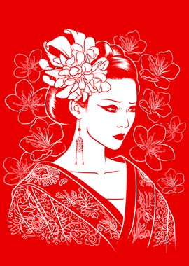 Japanese Geisha flower