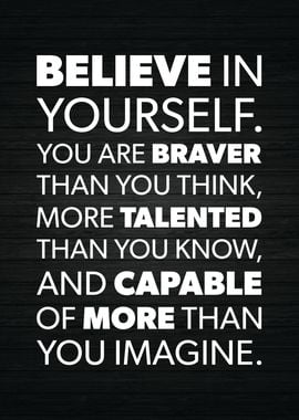 Believe In Yourself