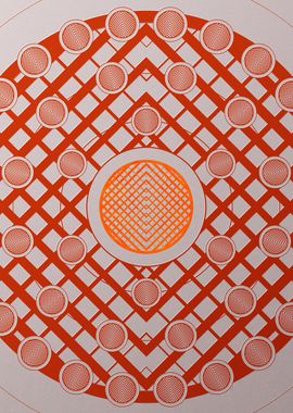 Red Orange Sacred Geometry