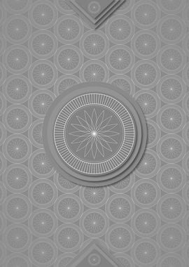 Gray Sacred Geometry Glyph