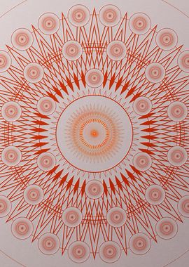 Red Orange Sacred Geometry