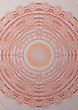 Red Orange Sacred Geometry