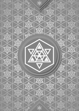 Gray Sacred Geometry Glyph