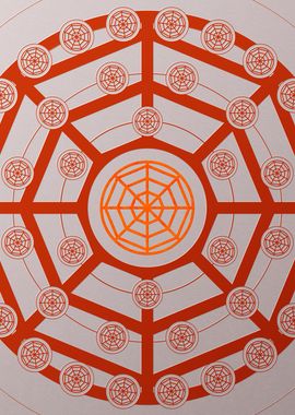 Red Orange Sacred Geometry