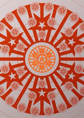 Red Orange Sacred Geometry