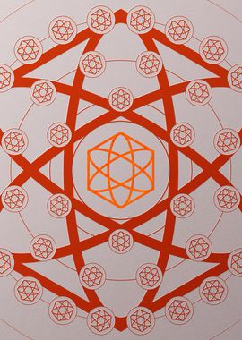 Red Orange Sacred Geometry