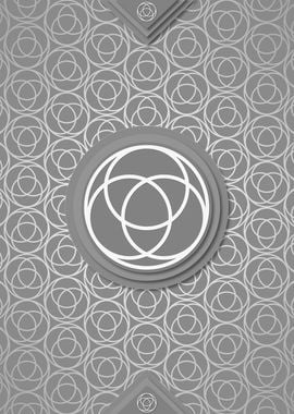 Gray Sacred Geometry Glyph