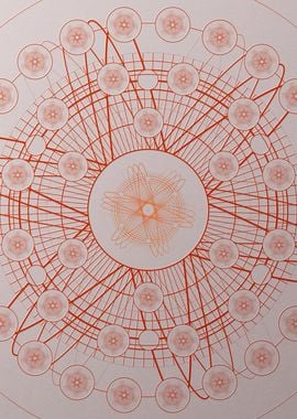 Red Orange Sacred Geometry