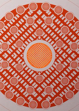 Red Orange Sacred Geometry