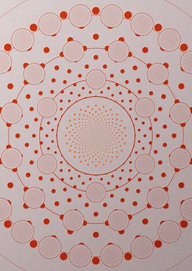 Red Orange Sacred Geometry