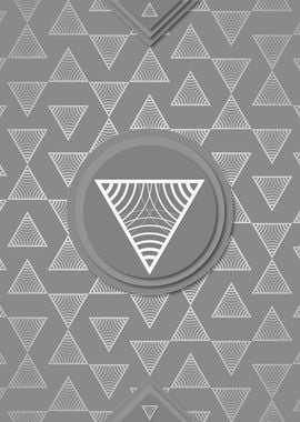 Gray Sacred Geometry Glyph