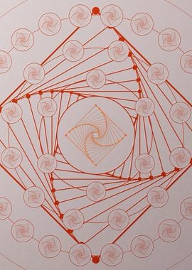 Red Orange Sacred Geometry