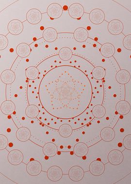 Red Orange Sacred Geometry