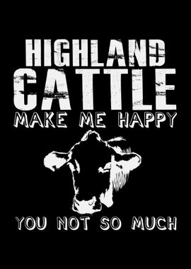 Highland Cattle Happy Joke