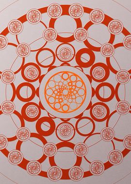 Red Orange Sacred Geometry