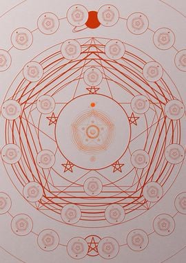 Red Orange Sacred Geometry