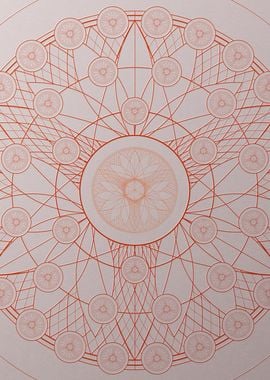 Red Orange Sacred Geometry