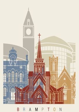 Brampton skyline poster