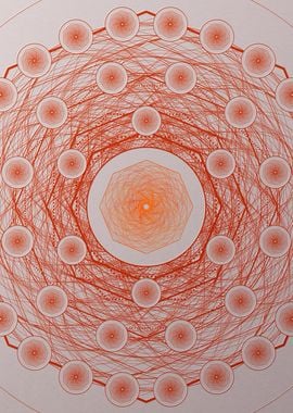 Red Orange Sacred Geometry