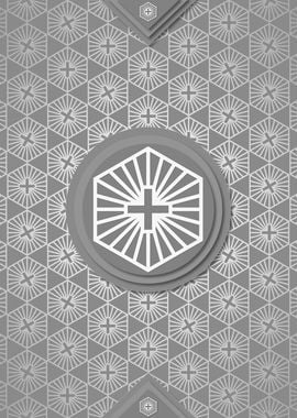 Gray Sacred Geometry Glyph