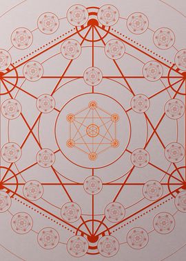 Red Orange Sacred Geometry