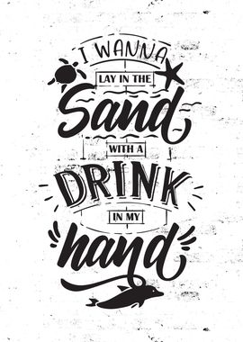 Sandy beaches Quote Art