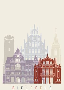 Bielefeld skyline poster