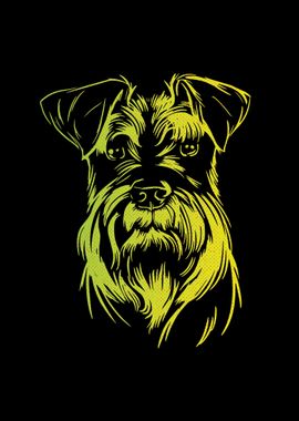 Schnauzer Dog Silhouette