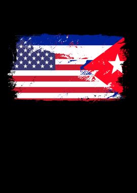 USA Cuba Flag Country