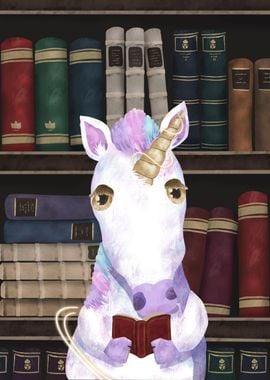 Unicorn Book Lover