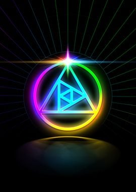 Neon Glyph Mandala Rune