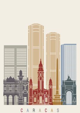 Caracas skyline poster